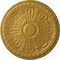 Ekena Millwork Raymond Ceiling Medallion (Fits Canopies up to 5 3/8"), Hnd-Painted Iridescent Gold, 18"OD x 1 1/4"P CM18RA2IGS - alternate 1